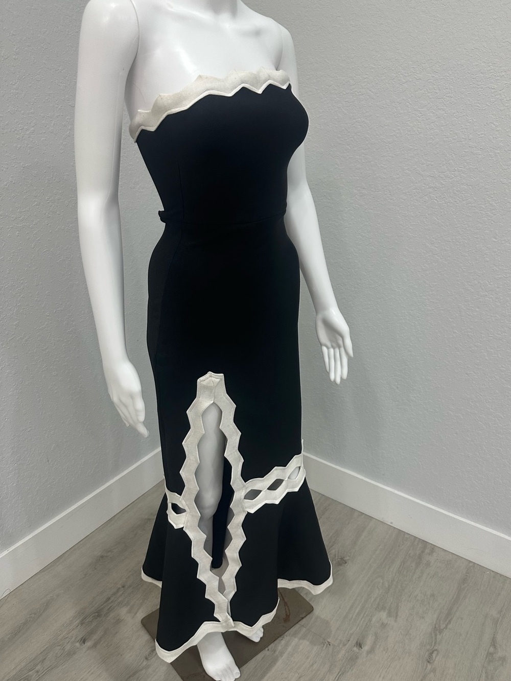 Alexander McQueen Black White Dress